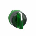 Schneider Electric - Venderhode i plast for LED med 3 posisjoner med fjærretur fra V-til-M og grep i grønn farge