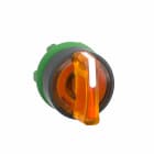 Schneider Electric - Venderhode i plast for LED med 3 posisjoner med fjærretur fra V-til-M og grep i oransje farge