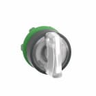 Schneider Electric - Venderhode i plast for LED med 3 posisjoner med fjærretur fra H-til-M og grep i hvit farge