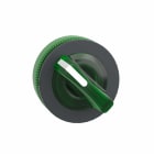 Telemecanique - Venderhode flush i plast for LED med 2 posisjoner med fjærretur fra H-til-V og grep i grønn farge
