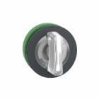Telemecanique - Venderhode flush i plast for LED med 3 posisjoner med fjærretur til midt og grep i hvit farge