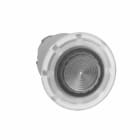 Telemecanique - Sopptrykknapphode i metall med Ø40 mm sopp for LED i hvit farge og fjærretur