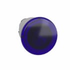 Telemecanique - Sopptrykknapphode i metall med Ø40 mm sopp for LED i blå farge og fjærretur