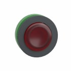 Telemecanique - Lystrykknapphode flush i plast for LED med trykk/trykk og opphøyd trykflate i rød farge