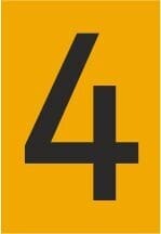 Melbye - Tall - 4, selvklebende reflek