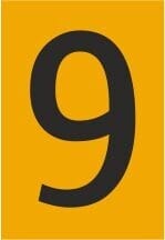 Melbye - Tall - 9, selvklebende reflek