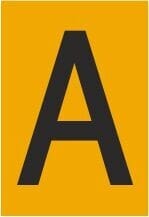 Melbye - Bokstav - A, selvklebende ref