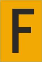 Melbye - Bokstav - F, selvklebende ref