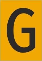 Melbye - Bokstav - G, selvklebende ref