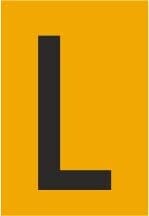 Melbye - Bokstav - L, selvklebende ref