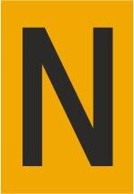 Melbye - Bokstav - N, selvklebende ref