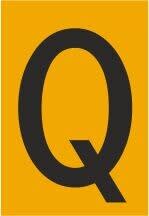 Melbye - Bokstav - Q, selvklebende ref