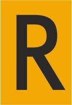 Melbye - Bokstav - R, selvklebende ref