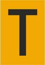 Melbye - Bokstav - T, selvklebende ref