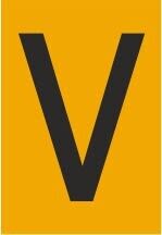 Melbye - Bokstav - V, selvklebende ref