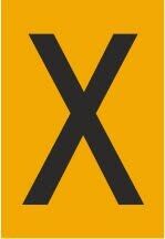 Melbye - Bokstav - X, selvklebende ref