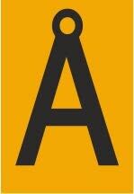 Melbye - Bokstav - Å, selvklebende ref