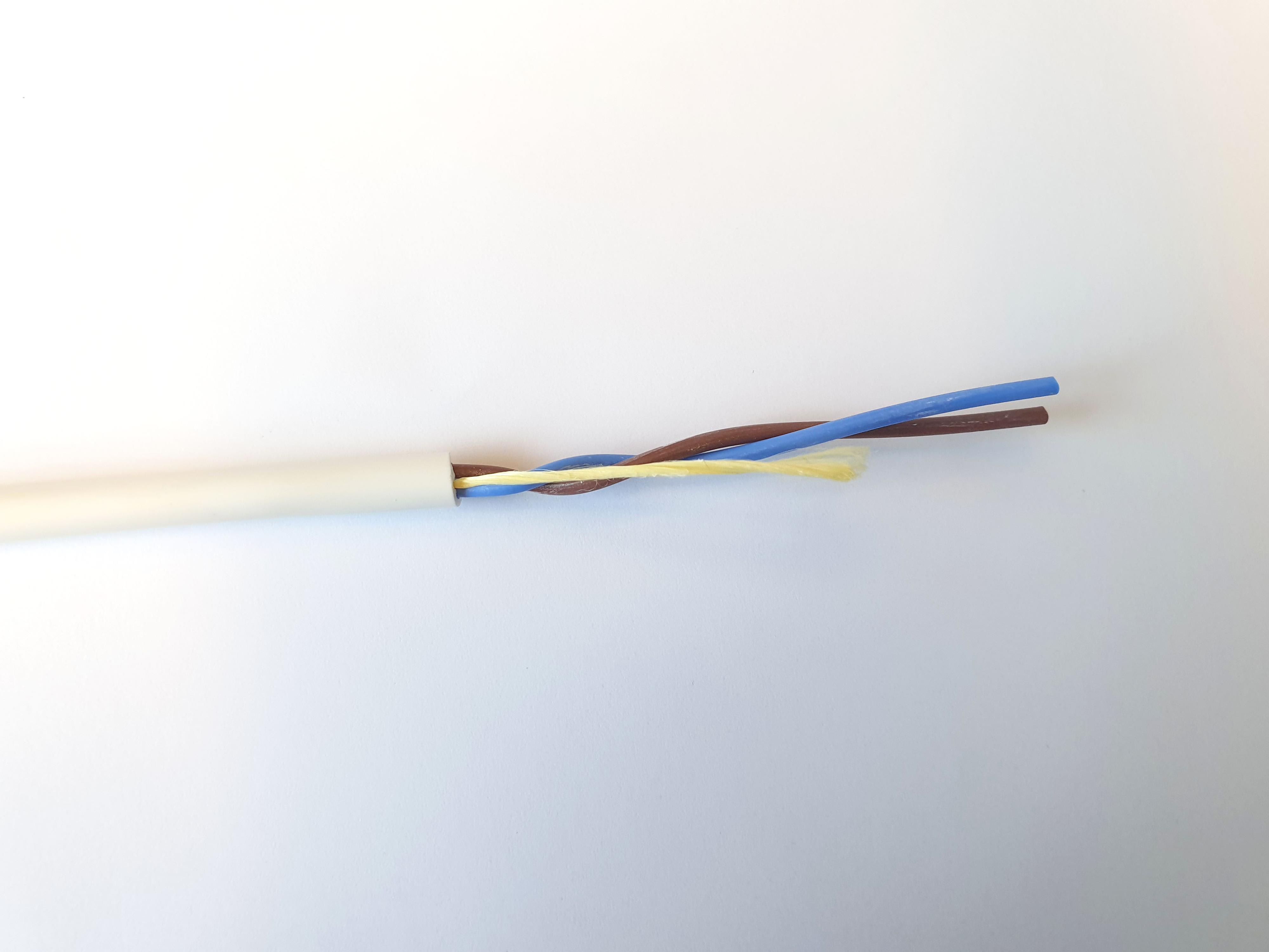 Miltronic - SXXI Brannalarmkabel 1x2x1,5MM2 HVIT