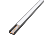 SG Armaturen - STRIPLINE PROFIL UTENPÅLIGG SLIM 1,8m SORT IN/OUT