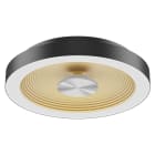 Unilamp - SANDY L 2700/3000K SVART/GULL DIMBAR IP44 KL. II Ø400mm