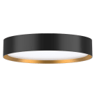 Unilamp - DecoDisc L 2700/3000K SVART/ GULL. DIMBAR IP54 KL.2 Ø422mm