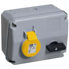 Hauge - IPS CRITICAL&SAFE CUBE 232MHS4 STIKKONTAKT MED BRYTER IP44