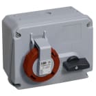Hauge - IPS CRITICAL&SAFE CUBV 363MHS11W STIKKONTAKT MED BRYTER IP67