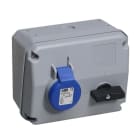Hauge - IPS CRITICAL&SAFE CUBE 216MHS6 STIKKONTAKT MED BRYTER IP44