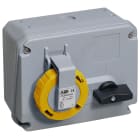 Hauge - IPS CRITICAL&SAFE CUBV 232MHS4W STIKKONTAKT MED BRYTER IP67