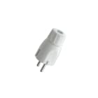 TradeForce - Støpsel m/j strekkavl. hvit 16A/250V IP20 Sonepar