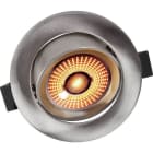 Unilamp - Limbo 10W WarmDim Børstet Stål 25gr Vipp m/driver 3K-2K IP44