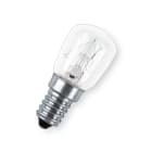 Osram - Ovn og kjøleskapslampe, -20 til +300, 15W, 230V, 85lm, 2700k, E14, 1000t. Dimbar, energiklasse G