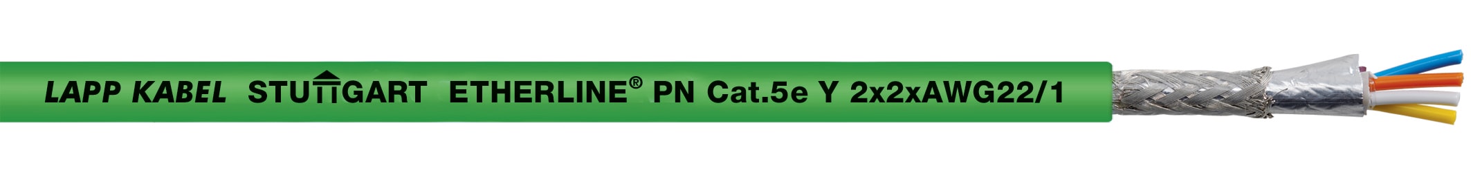 Lapp Norway - ETHERLINE PN Cat.5e Y 2x2x22/1 AWG, grønn RAL 6018