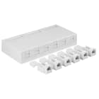 Lanse - Patchboks 6xKat.6 uTP QC Påveggsboks plast