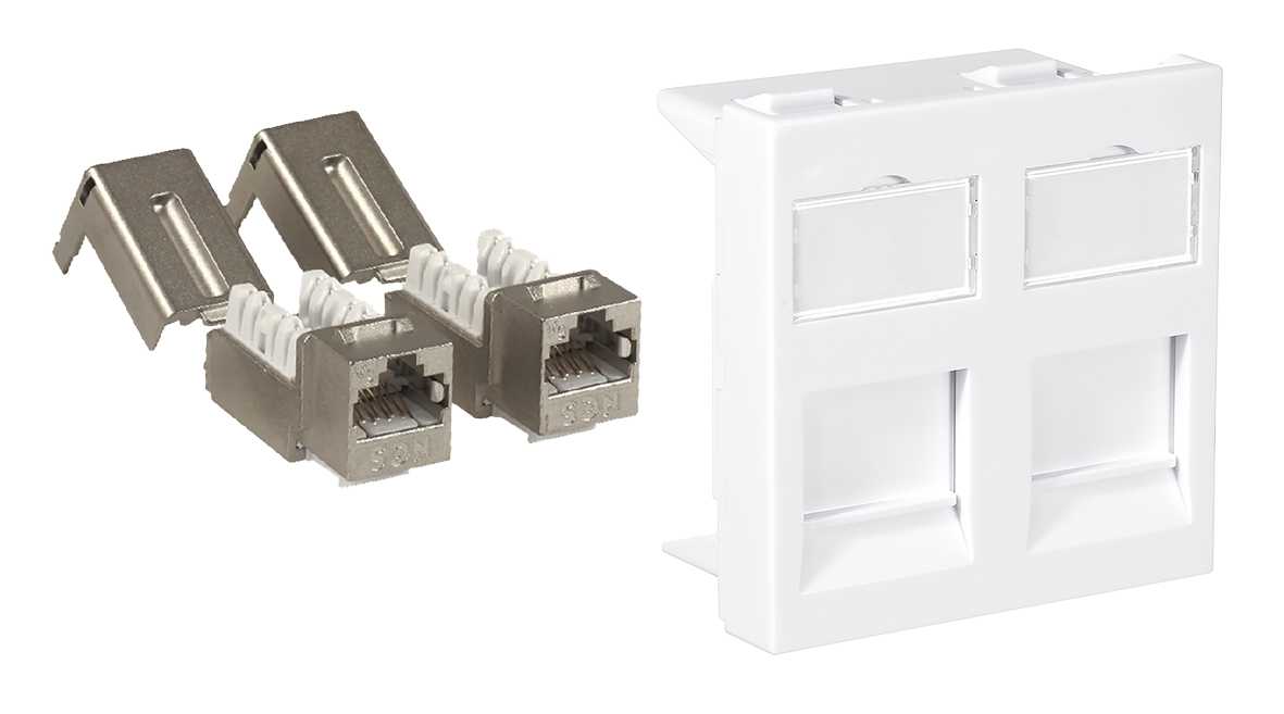 Lanse - Modul 45x45 2xKat.6A STP Quic