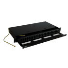 Lanse - FIBERSKUFF 24xSC-D SORT 1U