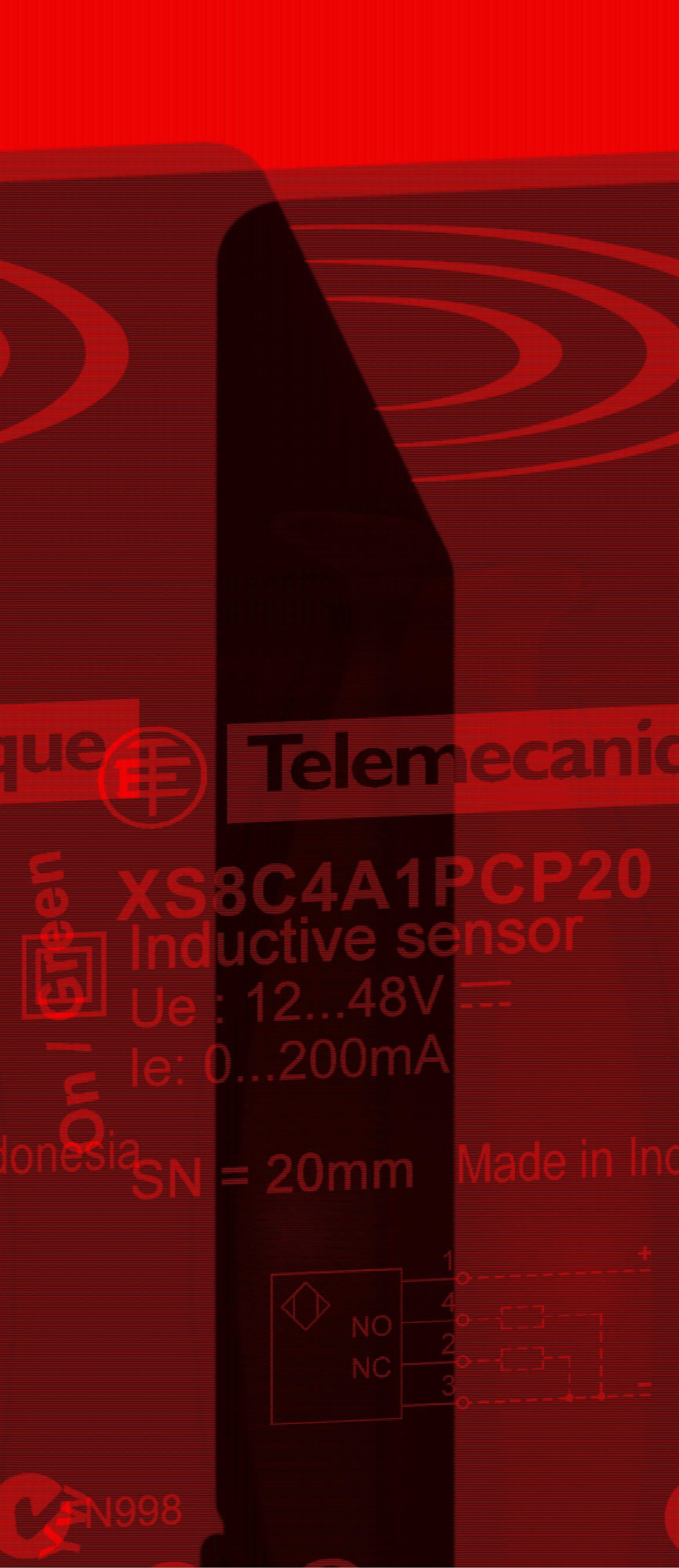 TMSS - XS8C4A4PCP20 Ind.giv. 40X40X117 Sn=40mm PNP