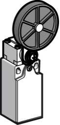 TMSS - XCKN2539P20 Endebryterrot.hjul/arm NC+NO M20