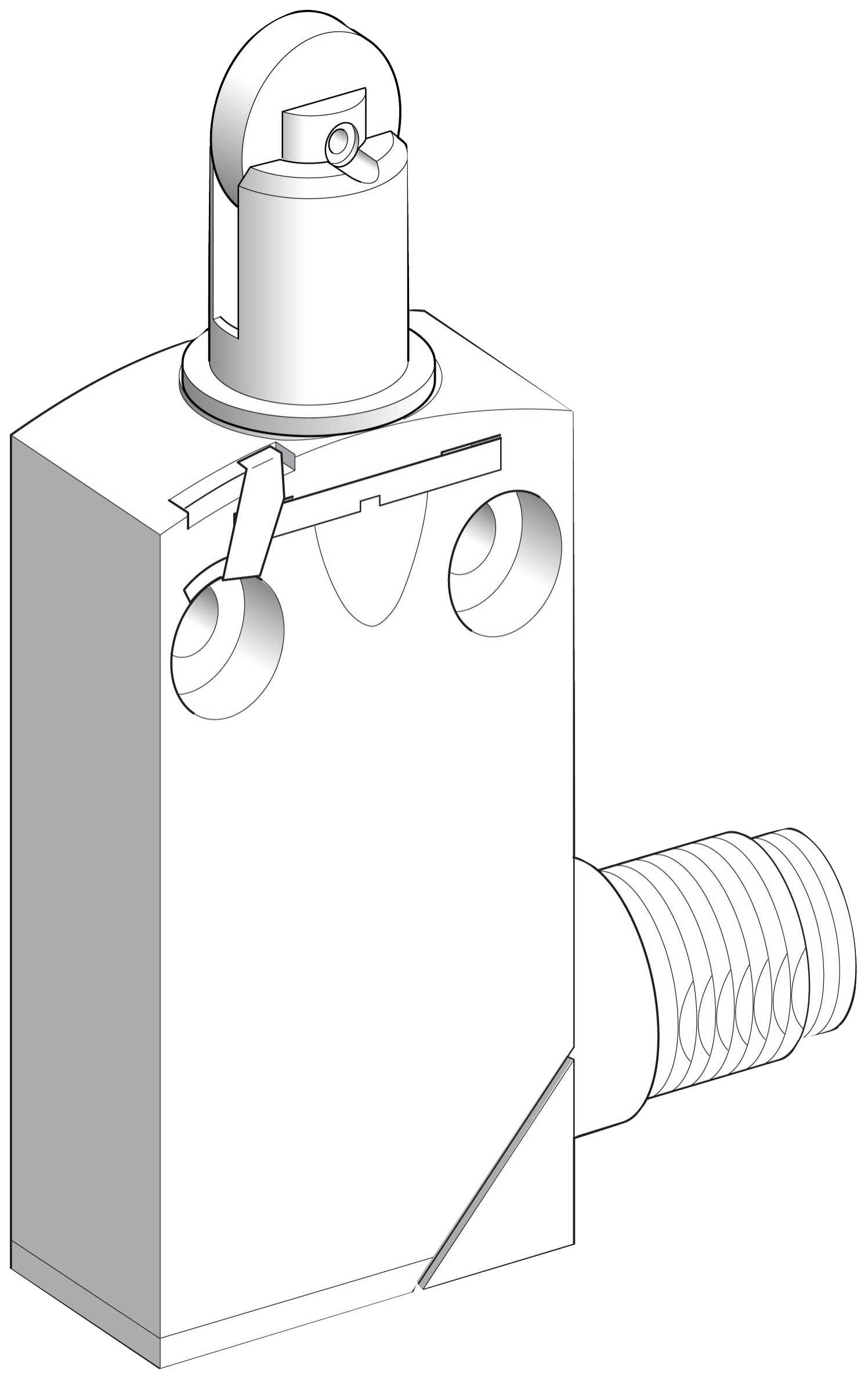 TMSS - XCMD2102C12 Endebryter met.stempel m/rulle