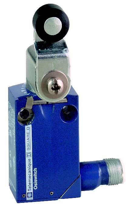 TMSS - Endebryter kort arm m/rull,M12 4-pin