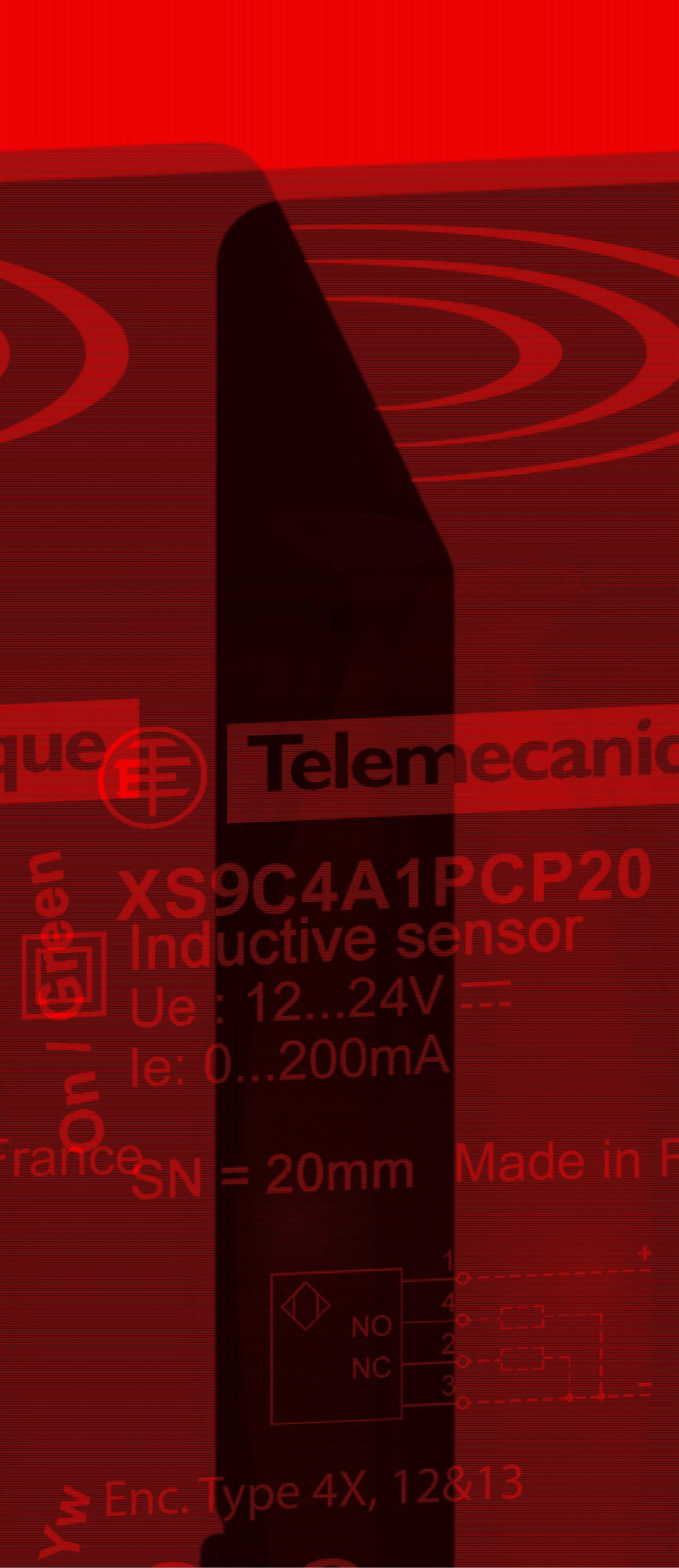 TMSS - XS9C4A1PCP20 Ind,gi,F1,40X40X117 S=20mm PNP