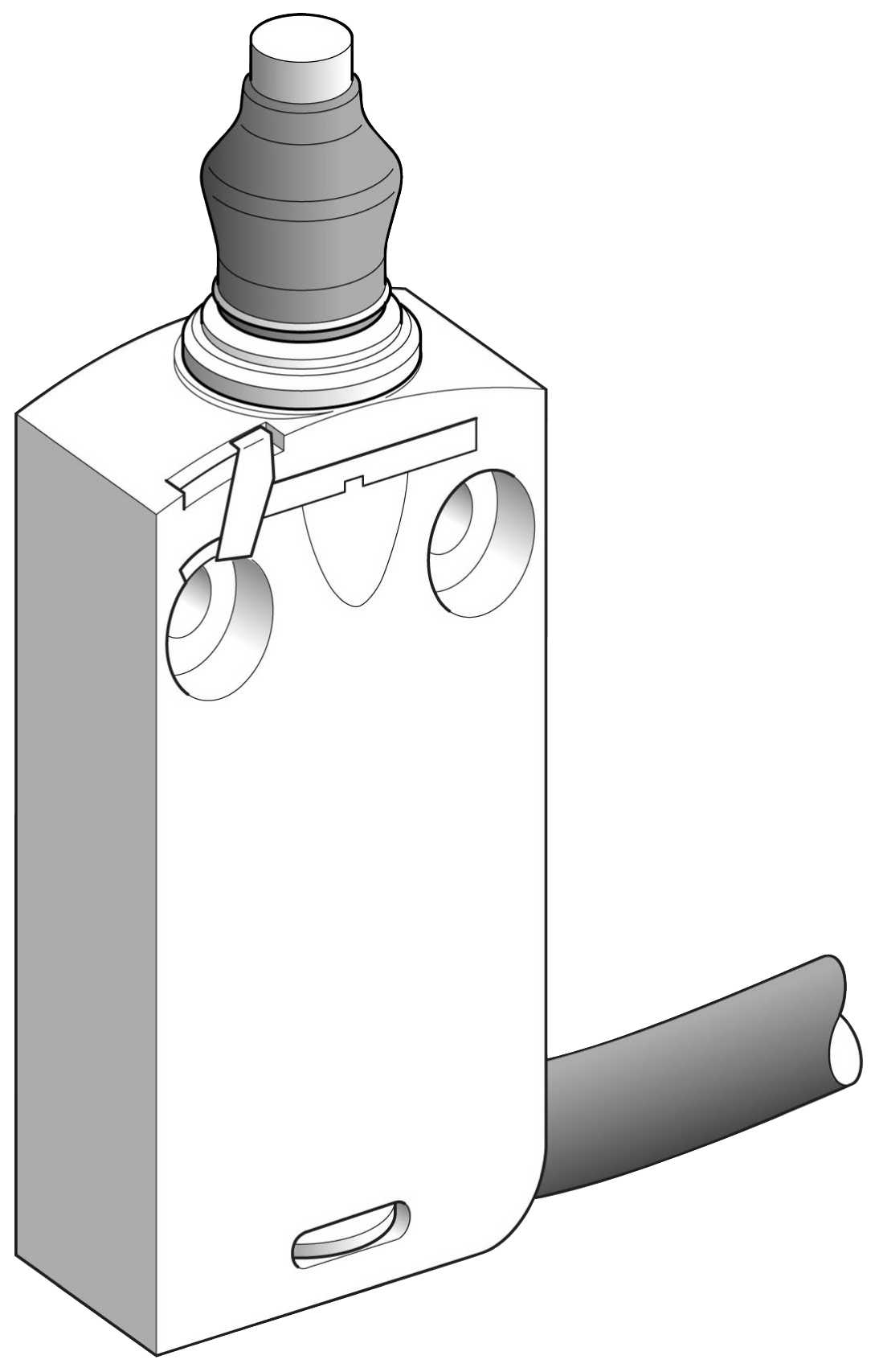 TMSS - XCMD2111L1 Endebryter metall stempel/belg