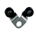 TMSS - ZCY61 Arm, dobbel m/plasthjul, 2 spo