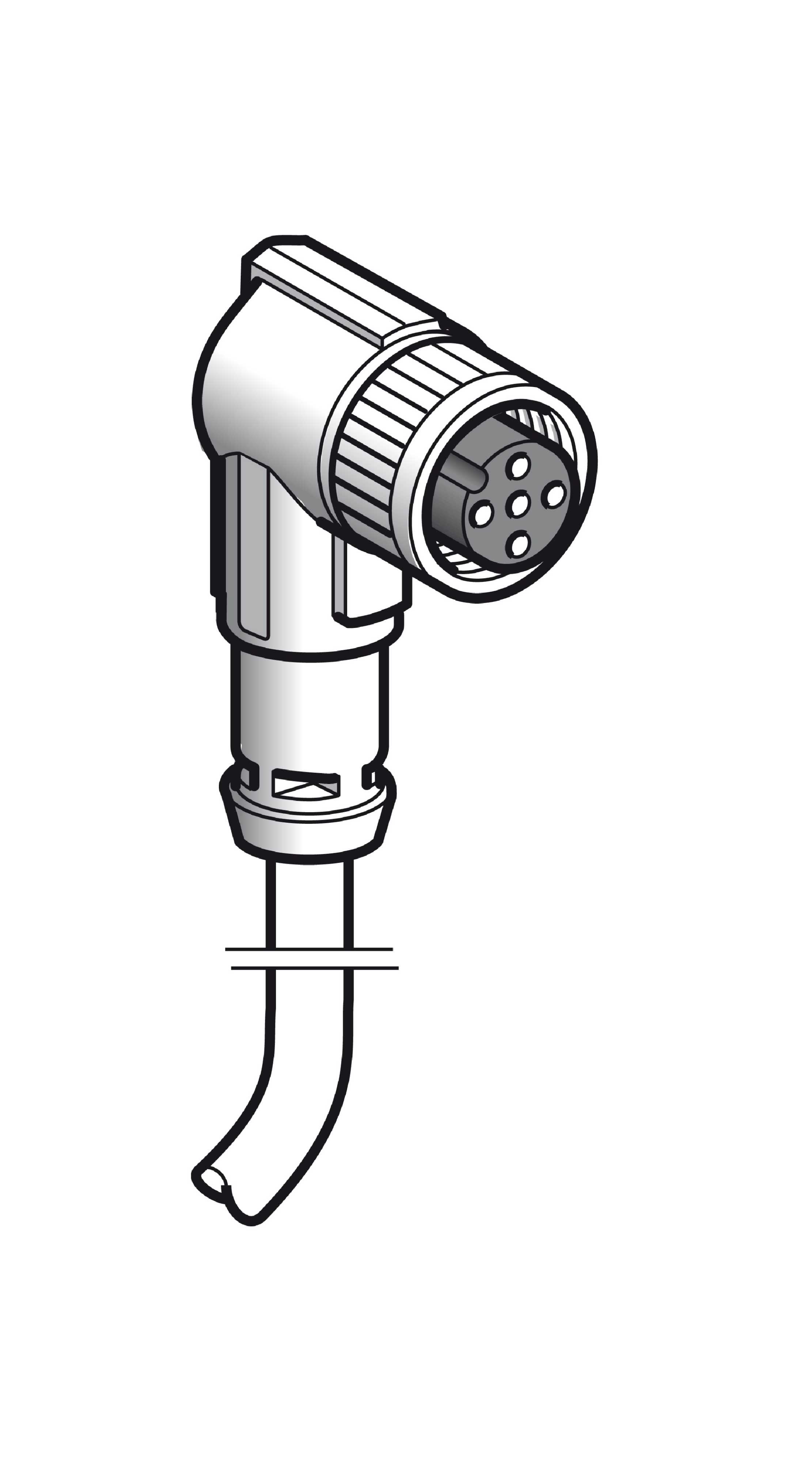 TMSS - XZCP1340L5 Plugg/kabel M12/3p hun vinkel