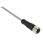 TMSS - XZCPV1141L5 Plugg/kabel , PVC, hun, M12, 4
