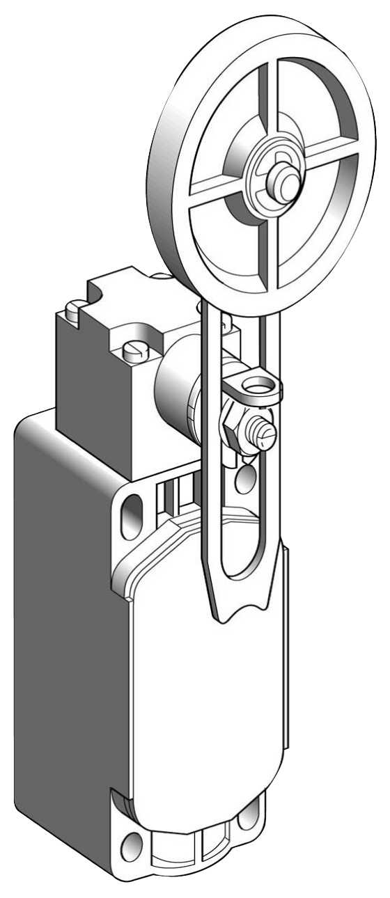 Telemecanique - XCKS549H29 Endebryter variab.arm/Ø50rull,M20