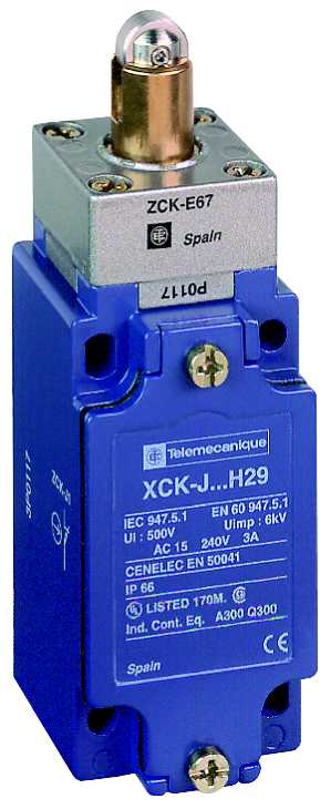TMSS - XCKJ167H29 Endebryter met.stempel m/rulle