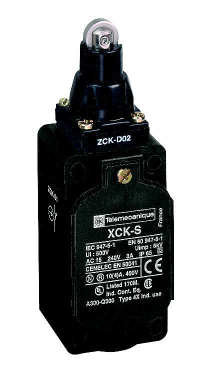 TMSS - XCKS102H29 Endebryter med stempel og hjul