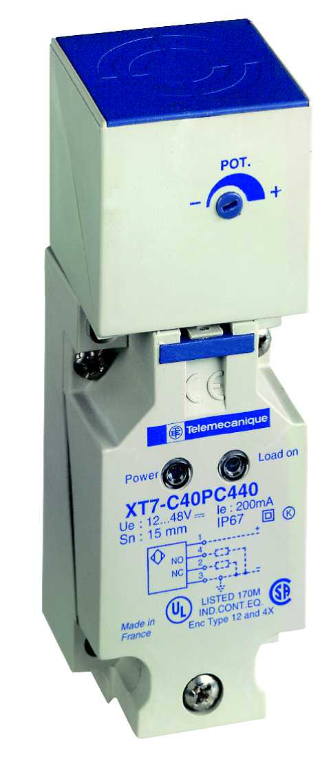 Schneider Electric - XT7C40PC440 Kapgiv C-Blokk PNP NO+NC Plast