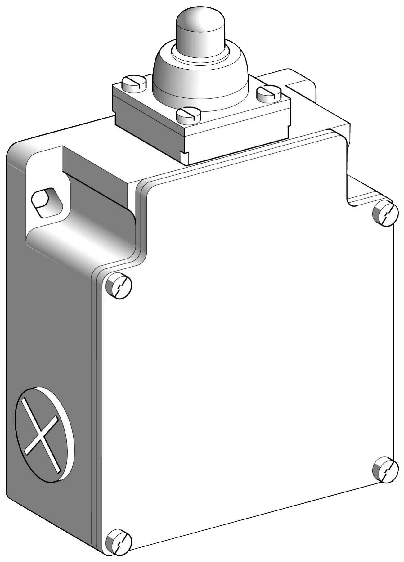 TMSS - XCKML110 Endebryter metall stempel M20
